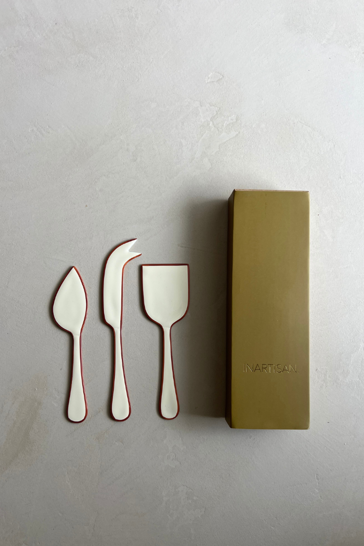 Enamel Cheese Set