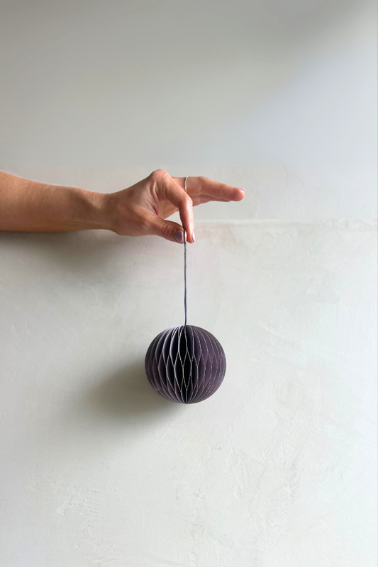 Lavender Sphere Paper Ornament