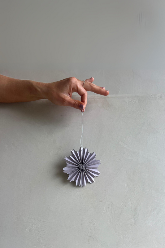 Lilac Star Paper Ornament