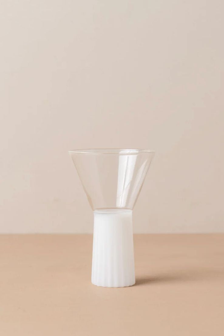 Kairos Wine Glass, Opaque White